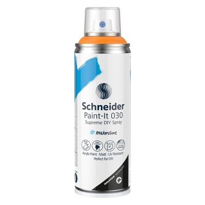 Spray cu vopsea 200ml, Supreme DIY Paint-It 030, Schneider, portocaliu deschis
