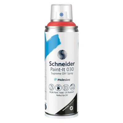 Spray cu vopsea 200ml, Supreme DIY Paint-It 030, Schneider, rosu royal