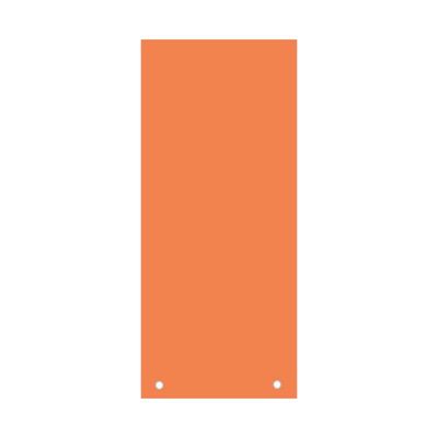 Separator din carton, pentru biblioraft, 10x23cm, 100buc/set, portocaliu