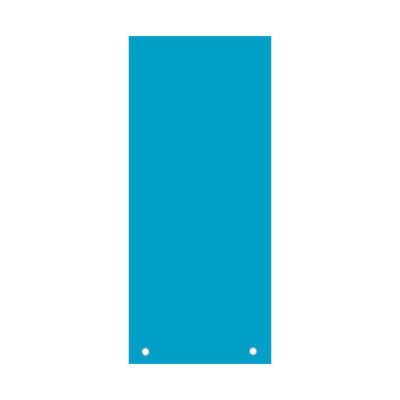 Separator din carton, pentru biblioraft, 10x23cm, 100buc/set, bleu