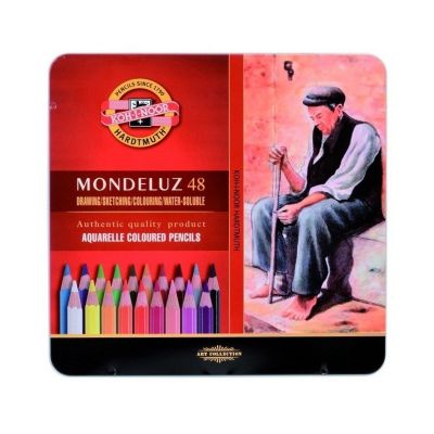 Creioane color, 48culori, Aquarell MONDELUZ Koh-I-Noor