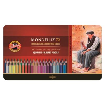 Creioane color, 72culori, Aquarell MONDELUZ Koh-I-Noor