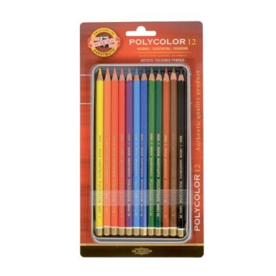 Creioane color, 12culori, Polycolor Koh-I-Noor