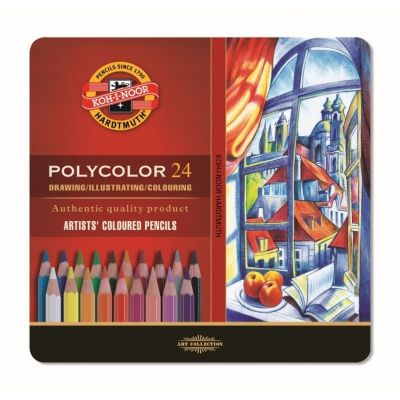 Creioane color, 24culori, Polycolor Koh-I-Noor