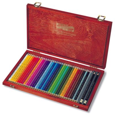 Creioane color, in cutie lemn, 36culori, Polycolor Koh-I-Noor