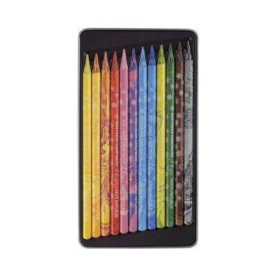 Creioane color fara lemn, 12buc/cutie metal, Magic Koh-I-Noor