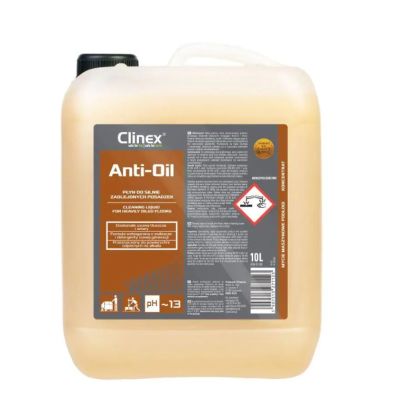 CLINEX Anti-Oil, 10 litri, detergent pentru suprafete imbibate in ulei