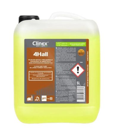 CLINEX 4Hall, 5 litri, detergent concentrat pentru suprafete mari, manual si pentru masini