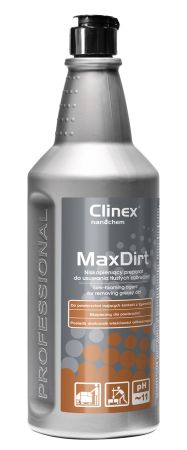 CLINEX MaxDirt, 1 litru, cu pulverizator, solutie fara spuma, pentru suprafete murdare de grasime