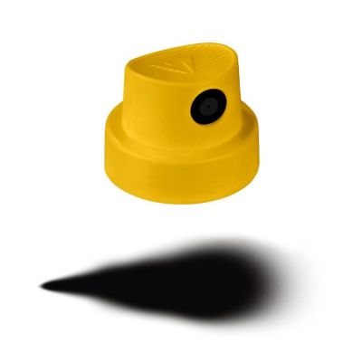 Duza spray tip fatcap, galben/negru, Molotow