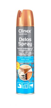 CLINEX Delos Shine, 300 ml, spray pentru curatare si intretinere mobila, cu efect de stralucire