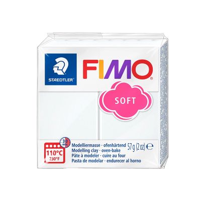 Plastilina, 57g/buc, Fimo Soft/Effect, Staedtler, alb