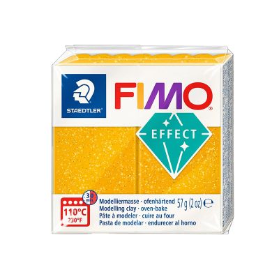 Plastilina, 57g/buc, Fimo Soft/Effect, Staedtler, auriu sclipici