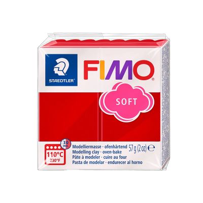 Plastilina, 57g/buc, Fimo Soft/Effect, Staedtler, christmas red