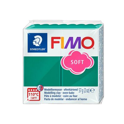 Plastilina, 57g/buc, Fimo Soft/Effect, Staedtler, emerald
