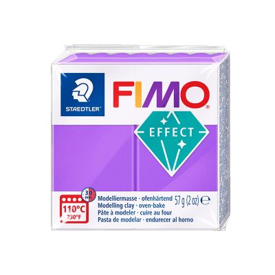 Plastilina, 57g/buc, Fimo Soft/Effect, Staedtler, mov transparent