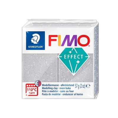 Plastilina, 57g/buc, Fimo Soft/Effect, Staedtler, gri sclipici
