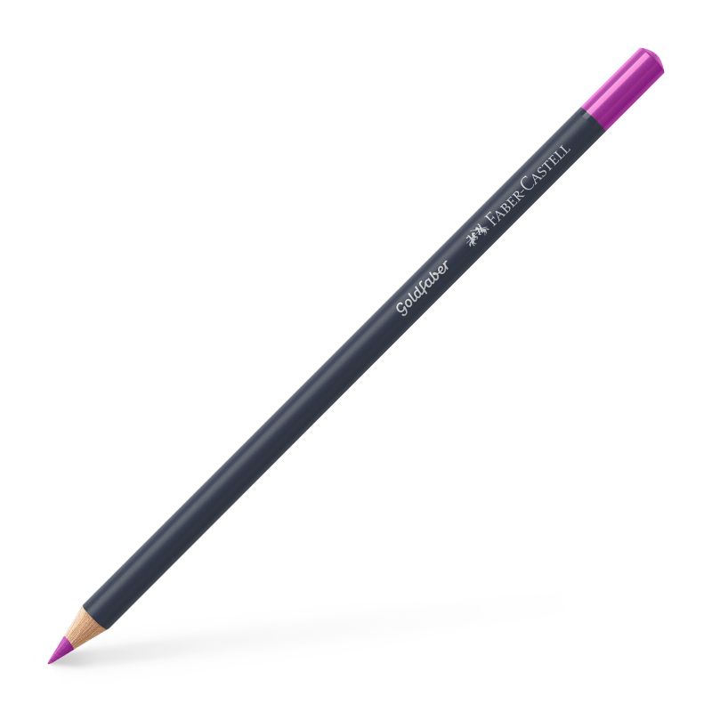 Creion color Faber-Castell Goldfaber 125, roz purpuriu Faber-Castell imagine 2022 cartile.ro
