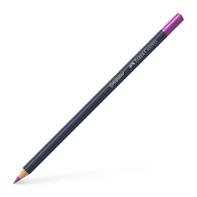 Creion color Faber-Castell Goldfaber 134, purpuriu Faber-Castell imagine 2022 cartile.ro