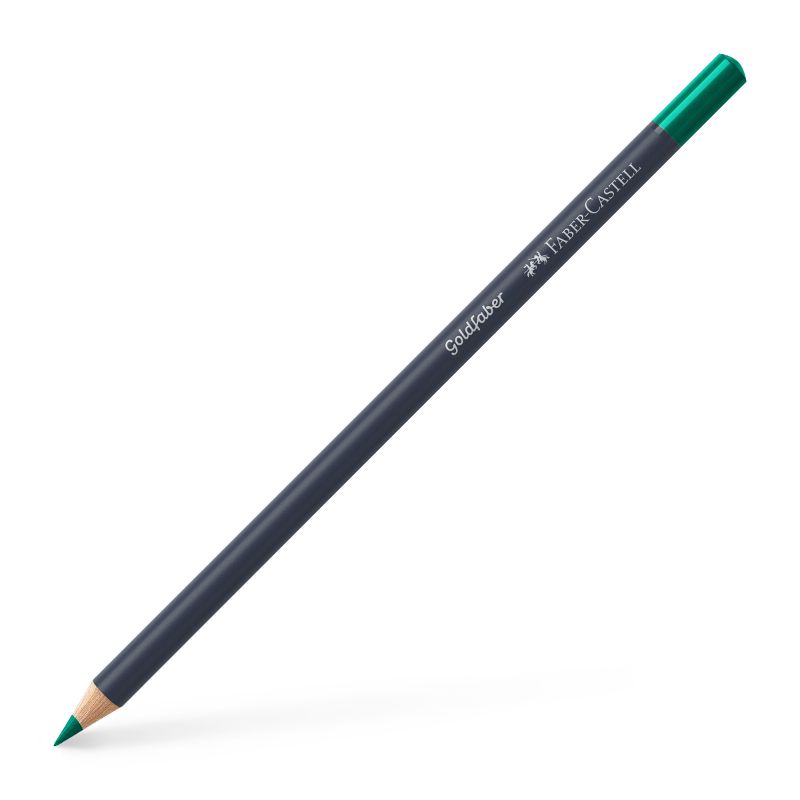 Creion color Faber-Castell Goldfaber 161, verde inchis Faber-Castell imagine 2022 depozituldepapetarie.ro