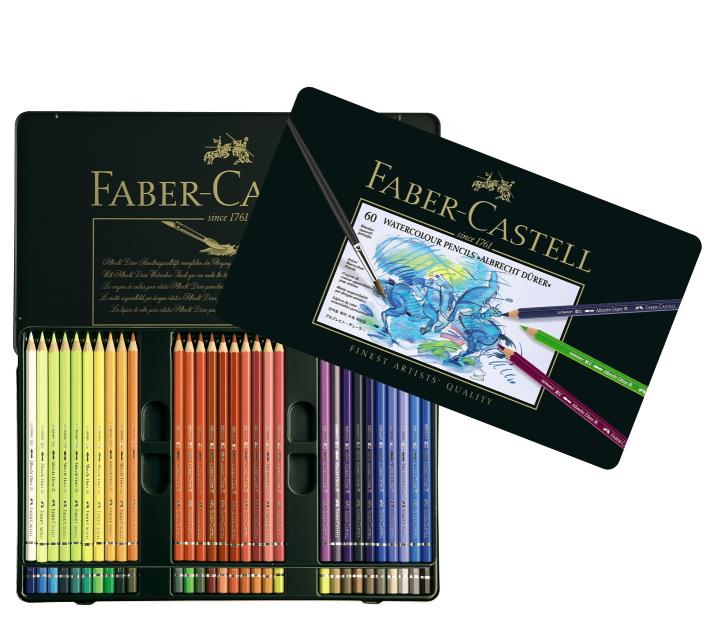 Creioane color acuarelabile Albrecht Drer, 60 culori, Faber-Castell Faber-Castell