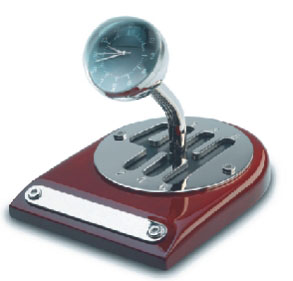 Ceas de birou schimbator de viteze Monza, cu carcasa din lemn 13.5×11.6×10.8cm, Trends [A] 1990 poza 2021