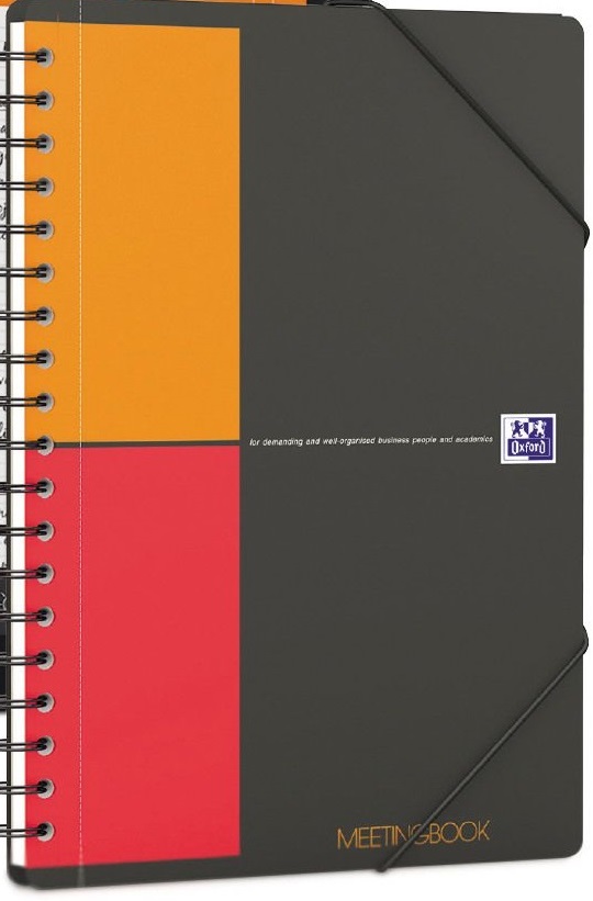Caiet cu spira B5, 80 file -80g/mp, matematica, coperta PP, Scribzee, Oxford Int. Meetingbook