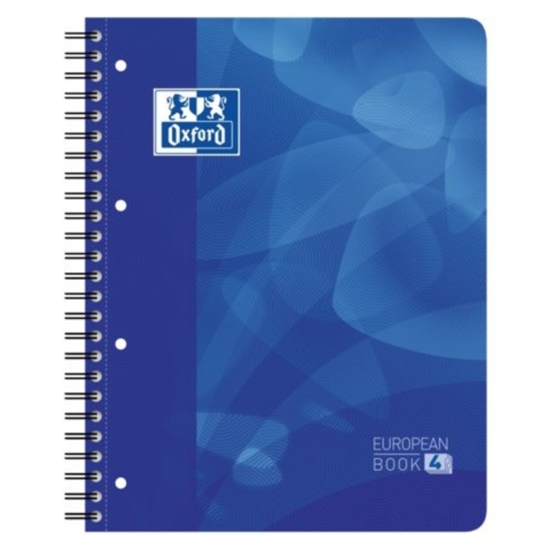 Caiet cu spira A4+, 120file, dictando, coperta PP, Oxford School Projectbook, albastru Oxford