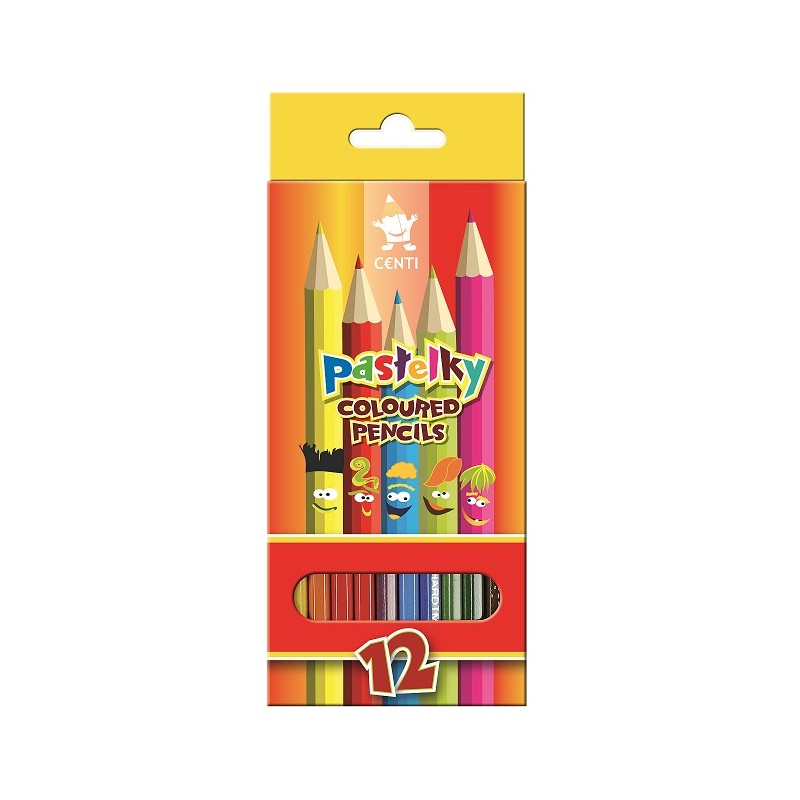 Creioane color, 12 culori, design Centi, Koh-I-Noor Koh-I-Noor