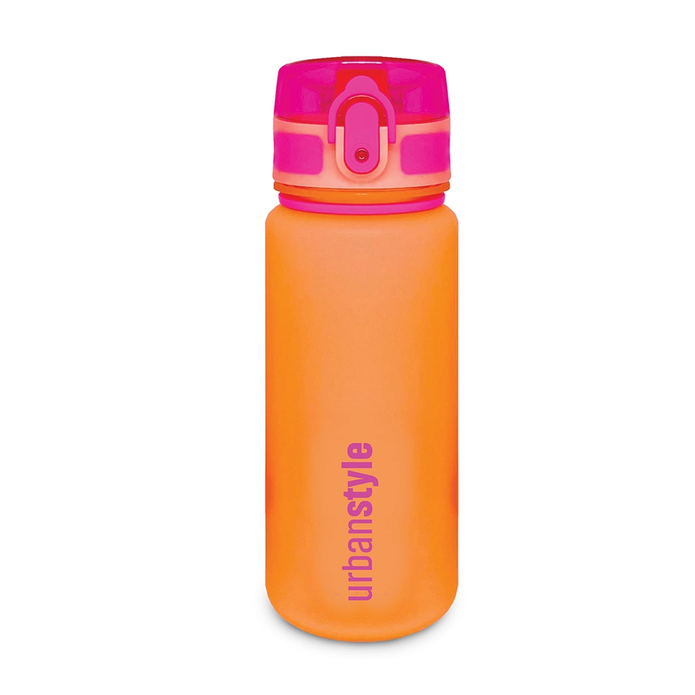 Vezi detalii pentru Sticla de apa, din plastic, 500ml, portocaliu+roz, S-Cool